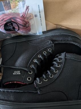 Lems All-black Nylon Boulder Boots- Sz 9